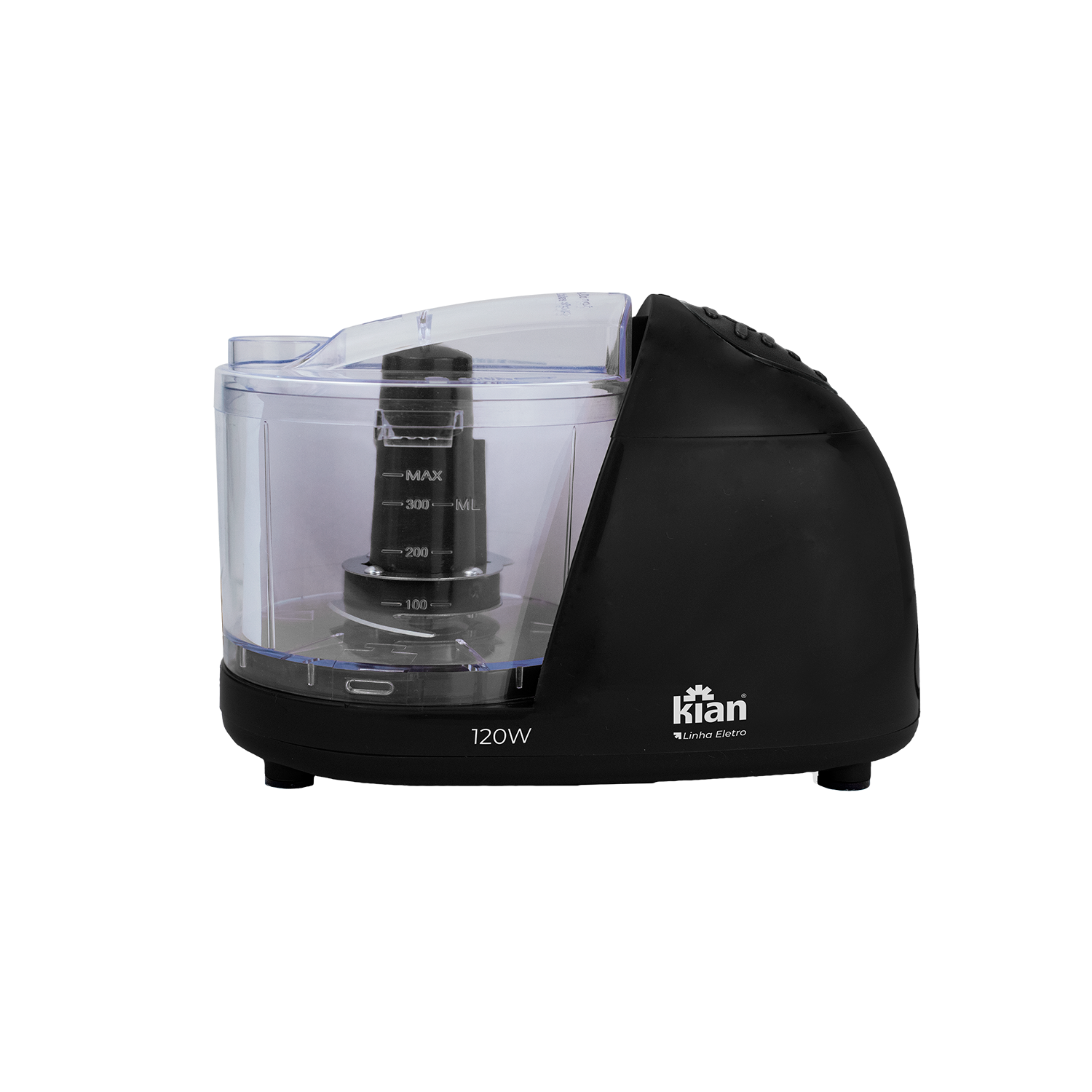 Mini Processador Kian 120W 127V Compacto Preto Mini Processador Kian 120W 127V Compacto Preto